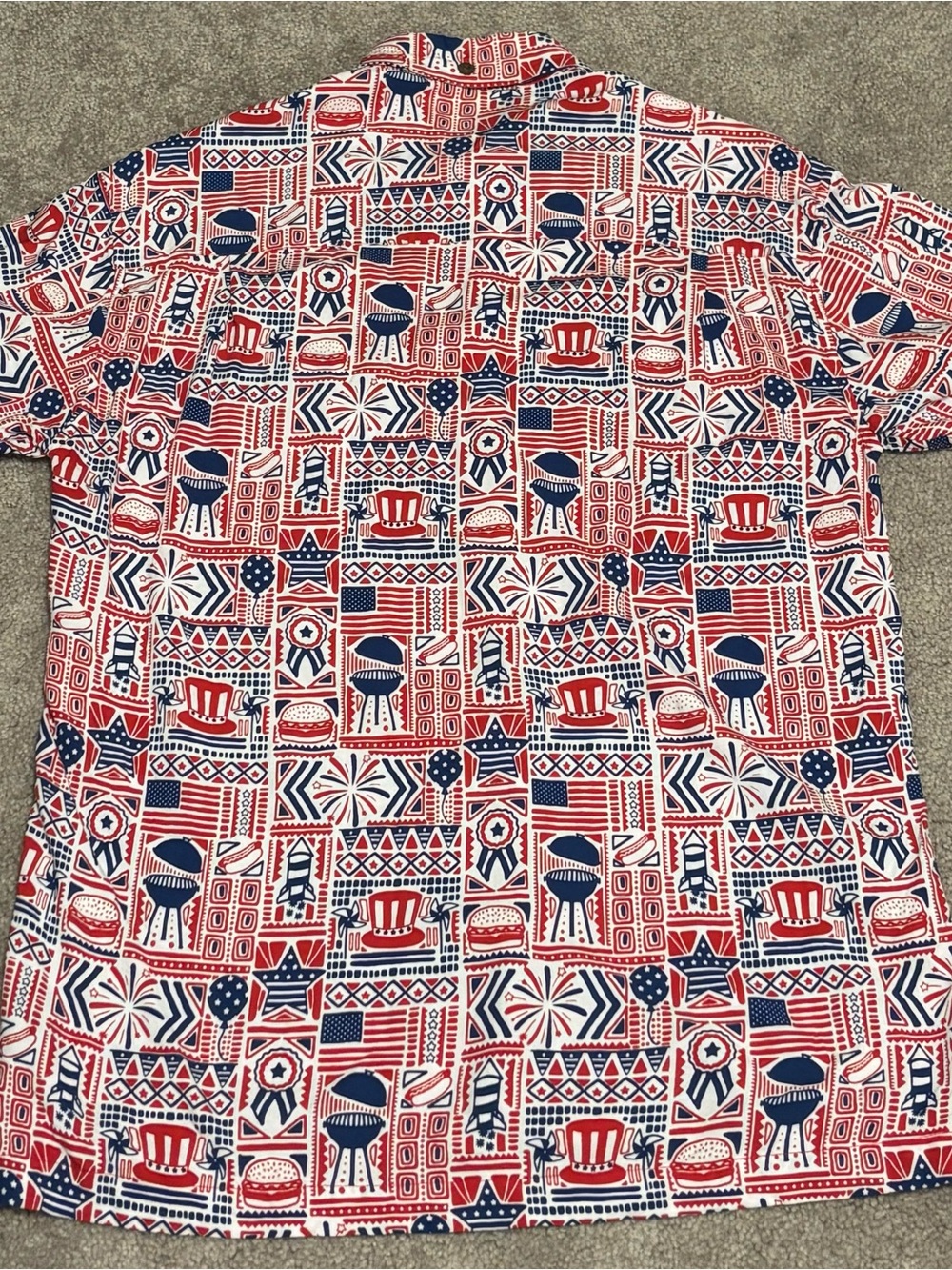 🇺🇸Kenny Flowers Limited edition  Red, White & Blue button down sz: medium